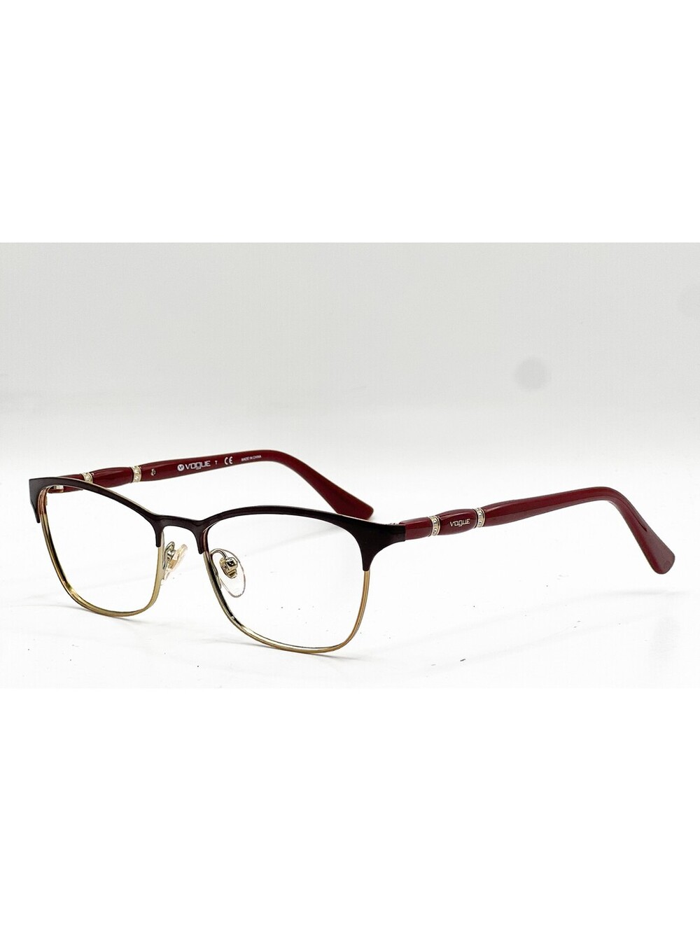 Vogue Vo 3987-B 986 Top Bordeaux/Pale Gold Authentic Eyeglasses 52-16-135